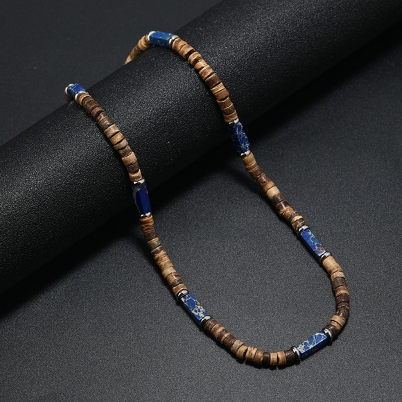 Beads Men's Necklace - Picture 3 of 3